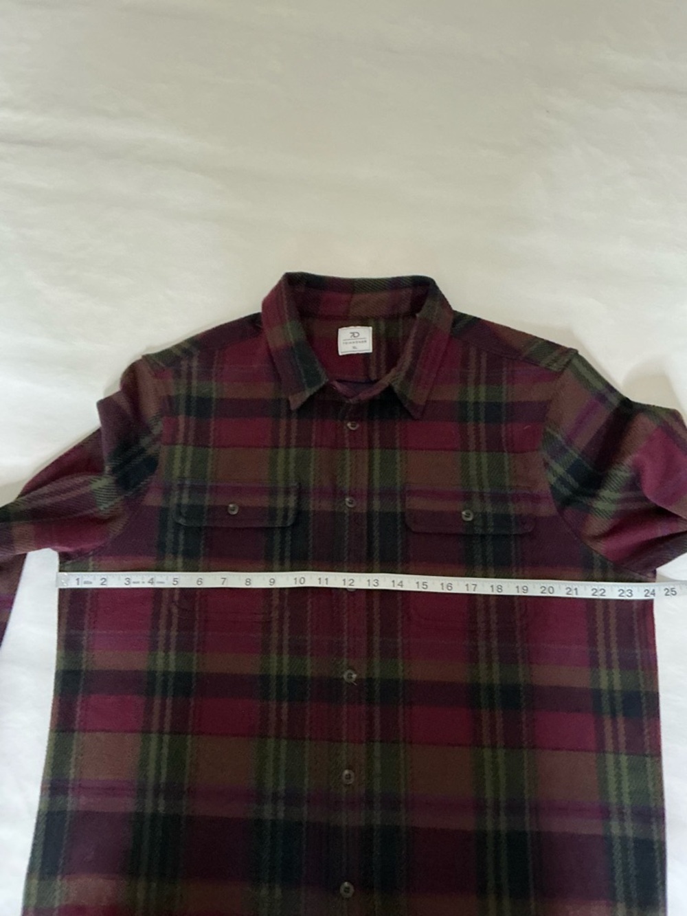 7 Diamonds Soft Flannel Multi-Plaid Button-Up Long Sleeve Shirt Size XL - Picture 11 of 15